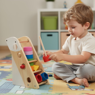 Đồ chơi câu cá từ tính Montessori Phân loại màu gỗ Động cơ tinh tế Học tập Logic cho trẻ mới biết đi