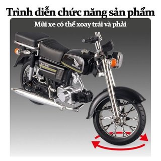 Honda JH70 Mẫu Xe Đạp 1 10 Cân Diecast Xe Máy Đồ Chơi Kim Loại Xe Tăng Cao Su Lốp Quà Tặng Trang Trí