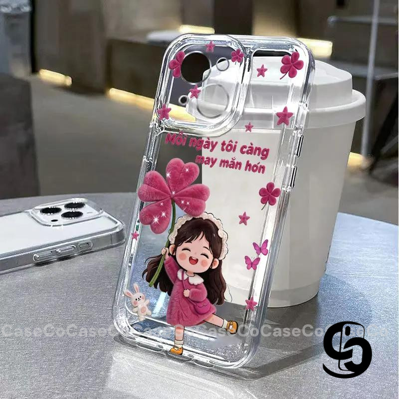 Ốp Lưng Samsung A06 A36 A14 A55 A16 A05 A15 A05s A13 A51 A11 A12 A03 Ảnh bìa cô gái hoa đáng yêu