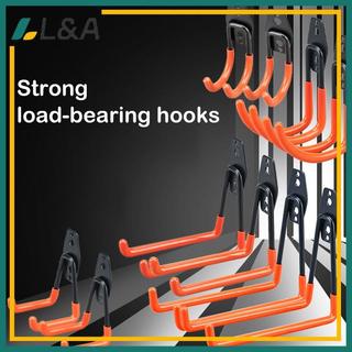 L & A Móc kim loại hạng nặng Dụng cụ sắp xếp nhà để xe treo tường chống trượt, lưu trữ thang, dụng cụ làm vườn