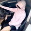 Áo khoác chống nắng họa tiết màu trơn dành cho nữ có mũ trùm đầu phía trước để đi xe và chuyến đi ngoài trời mùa hè