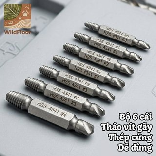 Bộ mũi khoan trục vít bị hư hỏng HSS 4341 Dụng cụ loại bỏ bu lông sọc bằng thép cứng