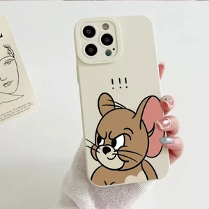 Ốp lưng iPhone hình dấu chấm hỏi chuột silicon mềm bảo vệ máy ảnh - iP 7/8/X/XS/XR/11/12/13/14/15/16/17/Plus/Air/Pro/Max