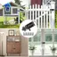 Gói bu lông cửa khóa trượt bằng thép không gỉ gồm 2 chiếc có ốc vít – Lý tưởng cho ứng dụng phòng ngủ cửa sổ phòng tắm trong vườn