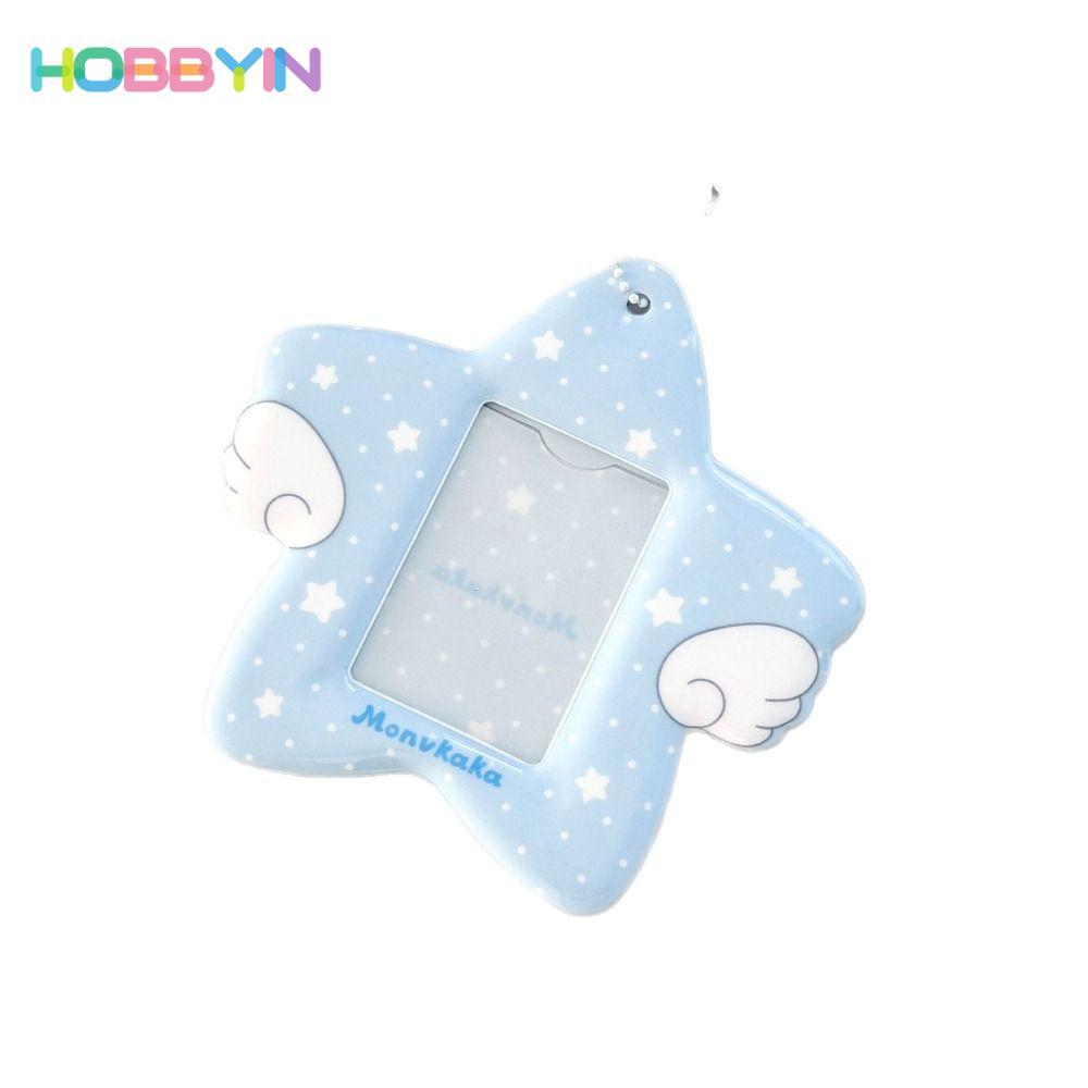 Giá đỡ Photocard HOBBYIN, Giá đỡ thẻ thần tượng Kpop PVC 3 Inch, Hình ngôi sao có móc khóa Plus Kích thước Giá đỡ ảnh thần tượng Kpop Idol Ảnh