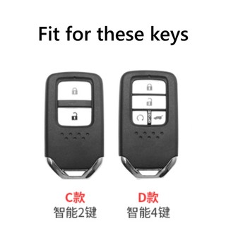 2 / 4 Nút Chìa Khóa Ô Tô Fob Vỏ Bảo Vệ Từ Xa Cho Xe Honda CRV CR-V Fit Civic Accord HR-V HRV City Odyssey XR-V