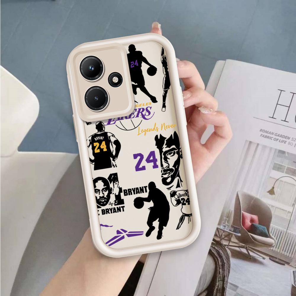 Ốp Lưng Cho Redmi 13 12 POCO M6 4G Hoạt Hình Silicon Mềm Ốp lưng TPU Số 23 24 Bóng Rổ NBA Angel Eye Ốp Lưng Chống Sốc