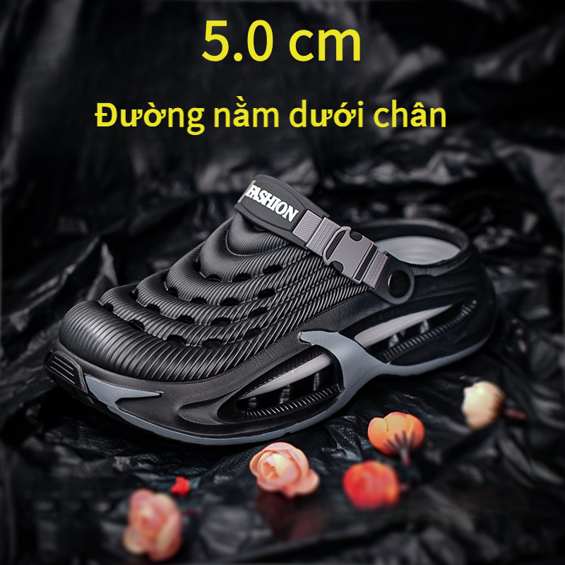 【COD】Dép nam 2 trong 1 đế dày Chống trượt Dép đi biển Kháng khuẩn Khử mùi Đa năng hai kiểu đi