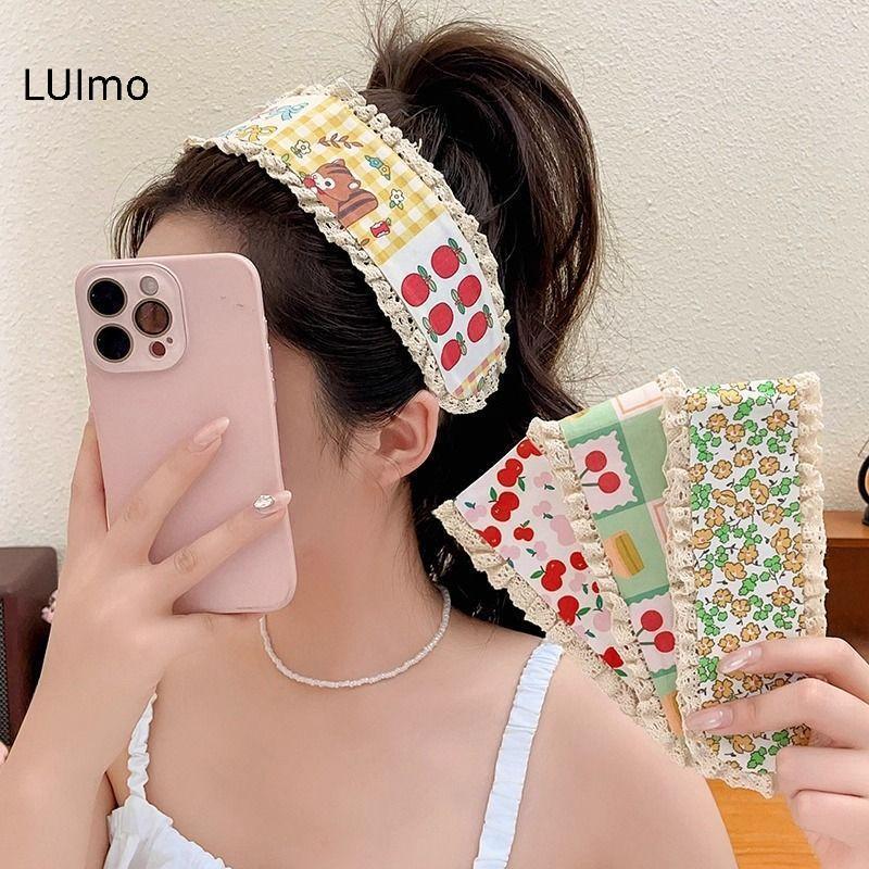 LUImo Tóc Viền Stier 5 Bộ Họa Tiết Hoa Dễ Thương Giữ Mạnh Mẽ Miếng Dán Tóc Trước Để Làm Sạch Da Mặt SBS