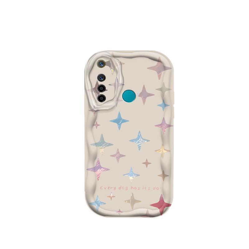 Thích hợp cho Realme 5 5i 5S 6i 3D Vỏ điện thoại chống sốc TPU mềm Star