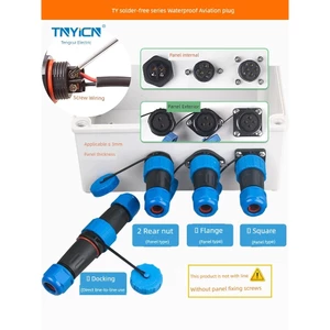 TY Hàn-Miễn Phí Hàng Không Cắm Ổ Cắm Chống Thấm Nước Kết Nối 2 Lỗ 3 Lõi 4P Nhanh Dây Cáp Nam Nữ Mông Kết Nối