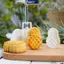 MAKY Fruit Pine Shape Pastry Mold, Bao gồm 1 Khuôn Và 2 Tem, DIY Hand Press Moon Cake Stamps, Mung Bean Cake, Cookie Mold VN