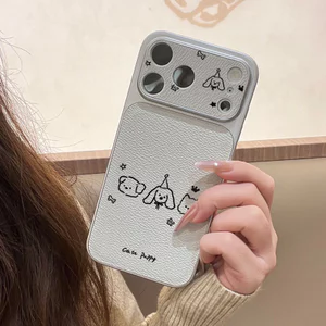 Ốp lưng iPhone Ba chú chó con Bao da mềm cao cấp đựng máy ảnh - iP 7/8/X/XS/XR/11/12/13/14/15/16/17/Plus/Air/Pro/Max