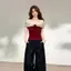 Khâu thiết kế hoa thời trang dành cho nữ Áo thun ngắn tay cổ mùa hè phong cách mới 2026 Slim-Fit