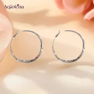 AqToCna Hợp Thời Trang Bông Tai Vòng Không Đều Sọc Hiphop Ro Phong Cách Khác Thường Vòng Bông Tai Cho Bé Gái Món Quà Trang Sức Hàng Ngày AqToCna