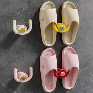 Đục Lỗ Phòng Tắm Treo Tường Dép Giá Hút Móc Phòng Tắm Bảo Quản Phòng Tắm Dép Giá Bán Buôn