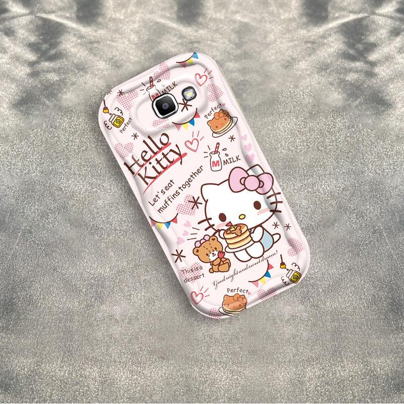 Thích hợp cho Samsung J7 Prime ON7 2016 Bảo vệ 3D TPU mềm in họa tiết da báo Kitty Vỏ điện thoại chống sốc