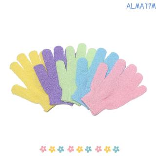 ALMA1 1 Cặp Bàn Chải Tắm Spa Sản Phẩm Phòng Tắm Massage Bọt Biển Dưỡng Ẩm Chà Rửa Da Vải