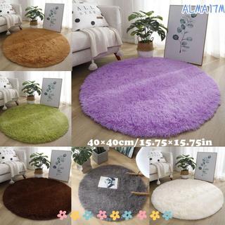 Thảm Tròn ALMA1, Thảm Mềm Mại Sang Trọng 40cm Phòng Khách, Thảm Lông Dày Màu Trơn Chống Trơn Trượt Chất Lượng Cao Cho Phòng Khách Trang Trí Nhà Phòng Ngủ