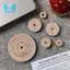 Vòng Tròn Bằng Gỗ Quilting Bản Mẫu Toos Set Seam Nhập Học Đánh Dấu Đường May Con Lăn Truy Tìm Bánh Xe Dụng Cụ May