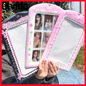 Giá đỡ Photocard OLVIDO, Vỏ thẻ A4 đẹp mắt, Mặt dây chuyền túi INS lớn bằng nhựa PVC