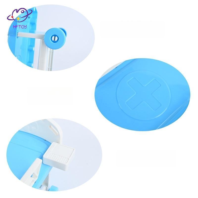 HFTOY 1 Chiếc giường bệnh mô phỏng, phụ kiện chơi bác sĩ y tá nam nữ cho búp bê, đồ chơi trẻ em ~