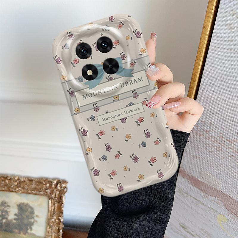 Ốp Lưng Cho Redmi Note 14 Pro 4G 5G POCO X7 Phim Hoạt Hình Vỏ Kem Nơ Cặp Đôi Mềm TPU 3D Sóng Silicon Vỏ Điện Thoại