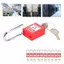 Apill Bộ khóa Tagout Lockout 10 Bộ 38mm Nylon PA Steel Lock Out Tag Khóa móc có chìa khóa cho năng lượng hóa học (Vàng)
