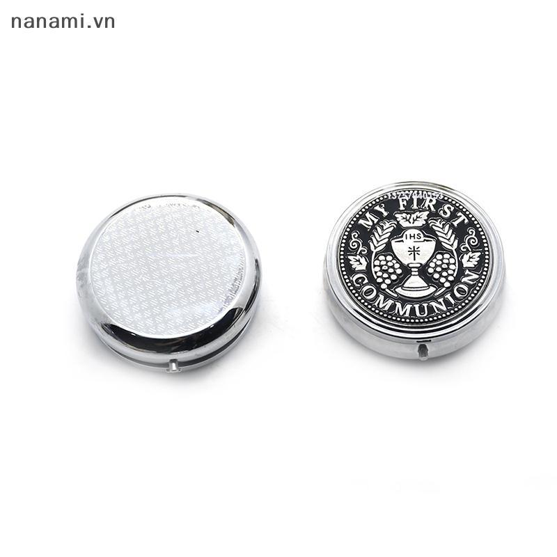 [nanami] Hộp đựng trang sức Chén Thánh bằng kim loại cổ điển Chuỗi Mân Côi Nelaces Người tổ chức Quà tặng tôn giáo Hộp đựng bông tai nhà thờ [VN]