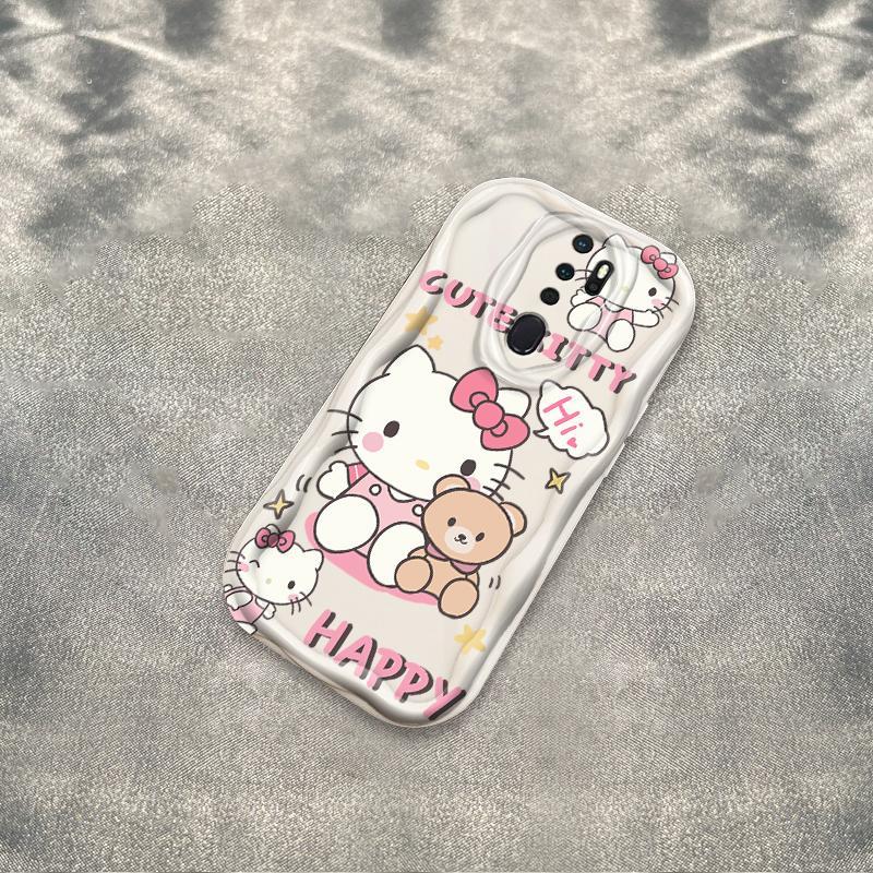 Thích Hợp Cho OPPO A9 2020 A5 2020 3D Cầm Tay Mềm TPU Kitty Rilakkuma Ốp Điện Thoại Chống Sốc
