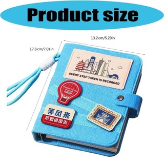 VA Compacts Sổ tay du lịch Sổ lưu niệm Notepad Sổ lưu niệm với các trang có thể trao đổi để viết hành trình và thu thập tem