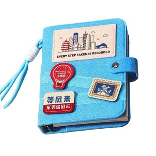 VA Compacts Sổ tay du lịch Sổ lưu niệm Notepad Sổ lưu niệm với các trang có thể trao đổi để viết hành trình và thu thập tem