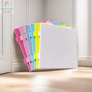 Hạt GILL Perler Hama, Mẫu tròn chịu nhiệt DIY chất lượng cao, Sáng tạo 52 * 52 Chấm thủ công ba chiều Trang trí bảng đậu 2.6mm Câu đố giáo dục