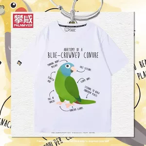 Cockatiel In Hình Hoạt Hình Ngắn Tay Bé Trai Bé Gái Trẻ Em Học Sinh Thanh Thiếu Niên Mùa Hè Dễ Thương Rời Tất Cả Trận Đấu Áo Thun