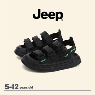 JEEP Velcro Giày Sandal Trẻ Em Mùa Hè Thoáng Khí Bé Trai Bé Gái Đế Mềm Chống Trơn Trượt Giày Đi Biển