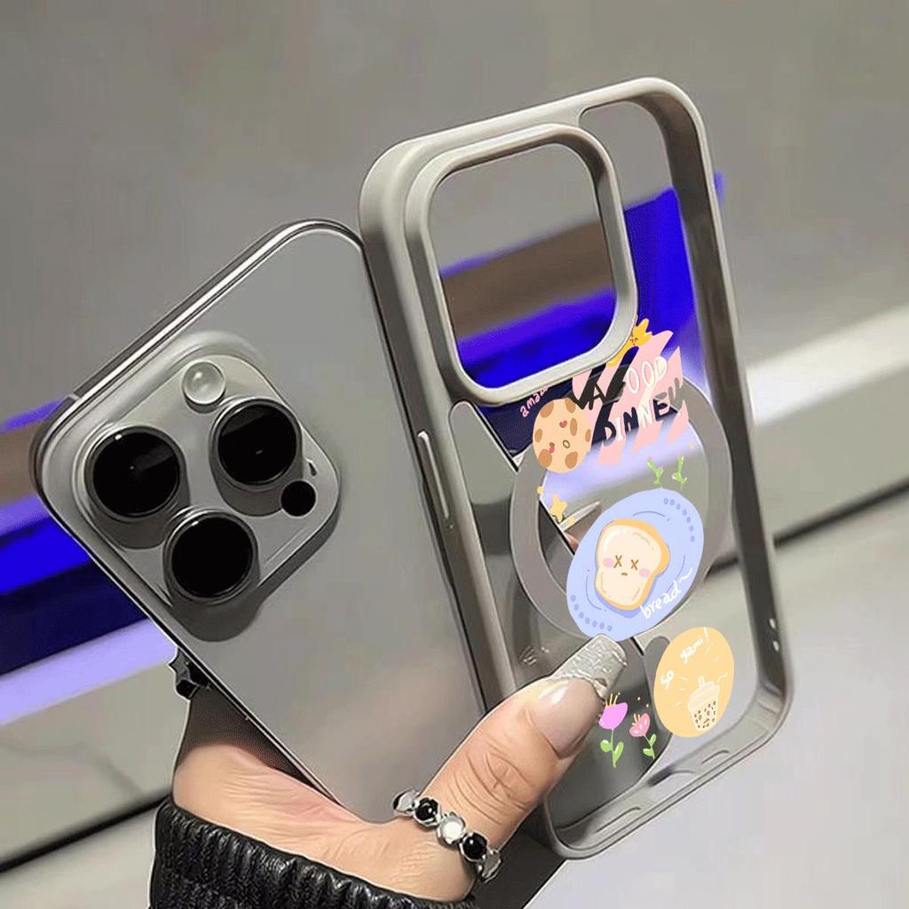 Bánh rán Ứng dụng iPhone 16P17/1514 Vỏ điện thoại hút từ 13/12 Dễ thương 11 Ý tưởng