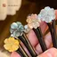 WHX-Hairpin 15cm {Yichili White} Kẹp tóc chạm khắc gỗ đàn hương Retro Trung Quốc Niche Thiết kế độc đáo Kẹp tóc