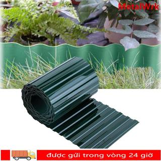 Viền cỏ cỏ METALWRK, Hàng rào sân vườn bằng nhựa cảnh quan biên giới, 10cm / 15cm / 20cm * 9M Giường cỏ và hoa di động Đồ dùng làm vườn