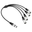 Bộ chia đầu vào nữ Yoo 3Pin XLR sang 4 đầu ra nam cho thiết lập âm thanh trực tiếp trong phòng thu