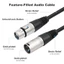 PPY 3Pin XLR Nữ Đến Bốn Nam Cáp Phân Phối Âm Thanh 0 6M Cho Micro Máy Trộn Khuếch Đại