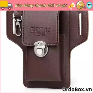 Túi đeo thắt lưng điện thoại ORDOBOX, Túi thắt lưng di động màu trơn, Túi da cổ điển Du lịch Túi điện thoại thông thường Túi đựng thẻ PU