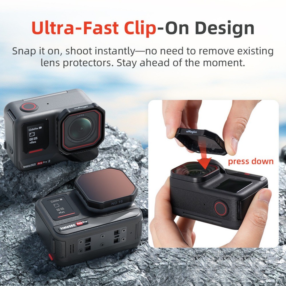 AMagisn Cho Insta360 Ace Pro 2 Bộ Lọc Cho Insta360 Ace Pro 2 ND Bộ Lọc Mật Độ Trung Tính Cho Insta360 Ace Pro 2 CPL Phân Cực UV Phụ Kiện Ống Kính