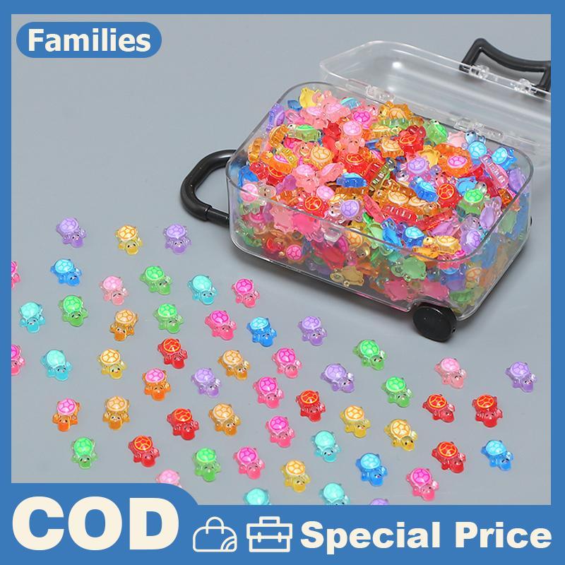 100 Chiếc Hoạt Hình 3D Dạ Quang Rùa DIY Dopamine Màu Mini Nhựa Động Vật Đêm Phát Sáng Thu Nhỏ Các Bức Tượng Nhỏ Trang Trí Vườn Cổ Tích