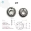 Bộ Bánh Xe DIY cho Điện Ván Trượt - 4 Cái, Xích Bánh Răng 27 Tooth, Kích thước 9x27G, 8mm