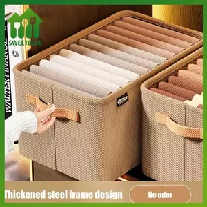 SWEET Quần Áo Tổ Chức Không Dệt Tủ Quần Áo Hộp Bảo Quản Quần Áo Cho Đồ Lót Áo Thun Quần Jean Giỏ Bảo Quản Tủ Đồ Lặt Vặt Sắp Xếp n