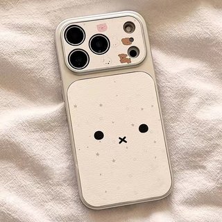 Ốp Điện Thoại Da Mềm Ins Dễ Thương Cho iPhone 17Promax 17Pro 16 15 14 13 12 11 Pro Max X Xr Xs Max 15Plus Vỏ Di Động Nữ Chống Sốc