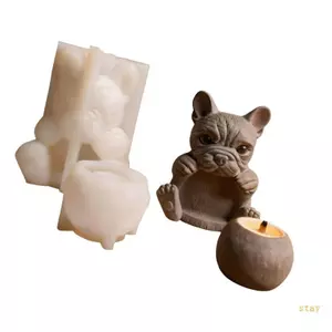 Khuôn Silicone Phù Hợp với Pháp Bulldog, Có Thể Tái Sử Dụng cho Nghệ Thuật Thủ Công