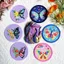 Handmade Cross Stitch Trà Coaster Với Thêu Riêng diy Placemat Coaster Thêu Tay Quà Tặng Sáng Tạo 0421