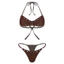 Nyeemya Nữ Phong Cách Rock Khoen Lỗ Bikini Bộ Đồ Tắm Không Miếng Lót Dây Áo Ngực Bơi Và Quần Đùi Nẹp Đáy Quần Bơi Cho Bể Bơi Lướt Sóng Đi Biển