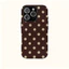 Chấm bi màu be đơn giản cổ điển Thích hợp cho iPhone17 17Pro 16 15 13 XR 13mini 8PLUS Vỏ điện thoại chống sốc hai lớp Vỏ bảo vệ toàn diện bóng